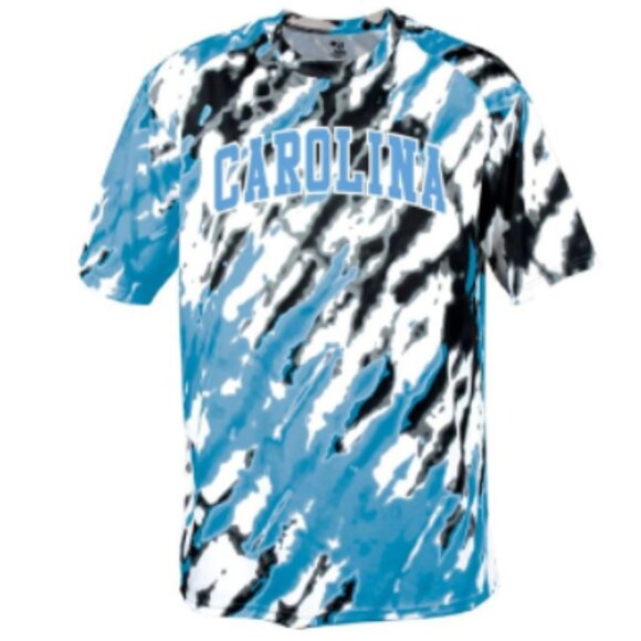 Badger Other - Badger Men's CALIFORNIA Tie Dri Performance Shirt Blue Black White Size Large